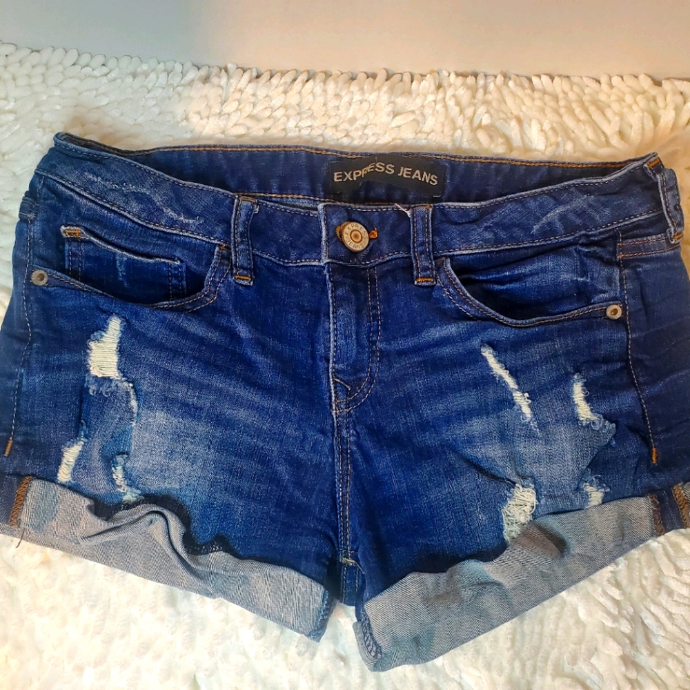 Express Women Jeans Short